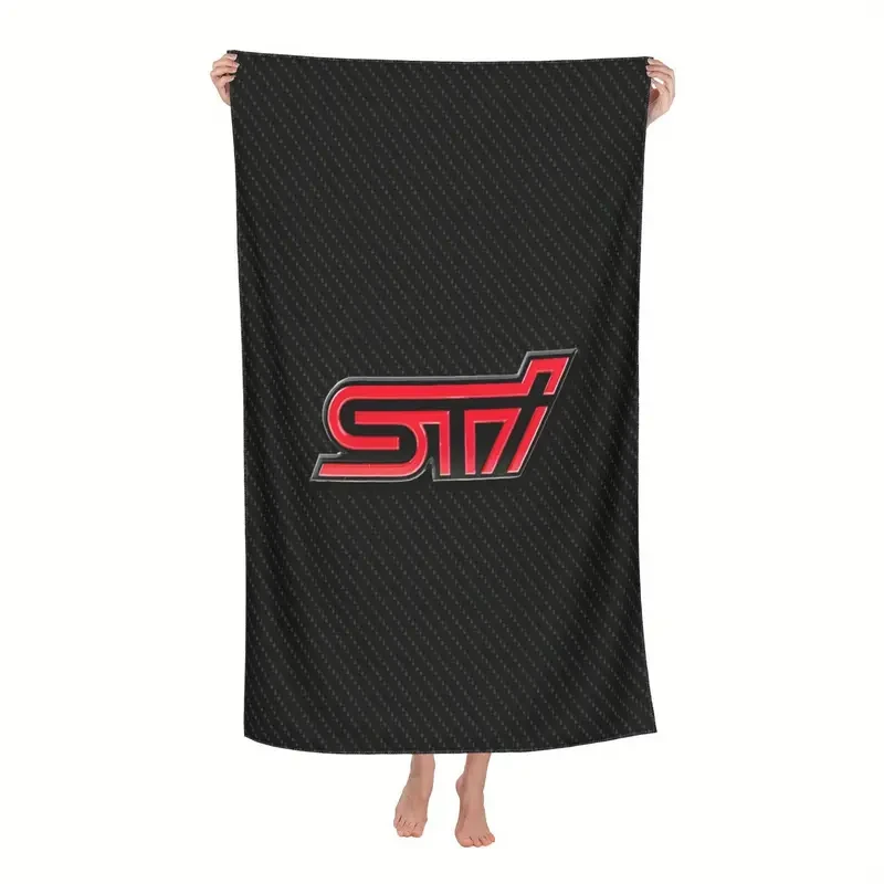 STI Racing Logo Beach Towel  Bold, Quick-Dry & Sport-Inspired