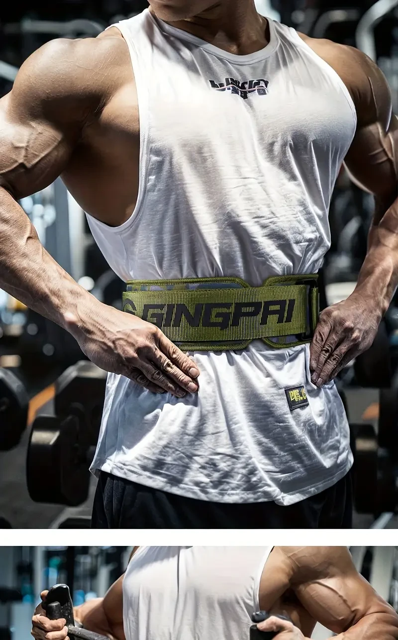 GINGPAI Professional Fitness Belt  Strong, Adjustable & Supportive