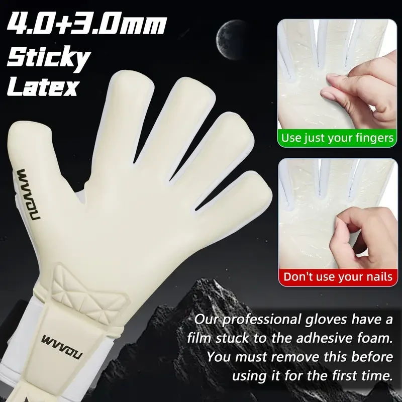 WVVOU Soccer Goalie Gloves  Professional Grip, Safety & Comfort
