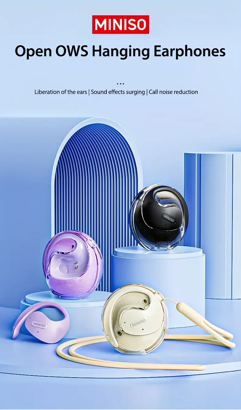 MINISO X15 Pro Smart Translation Earbuds  Innovative, Wireless & Multilingual Perfect for travelers, professionals, and multilingu