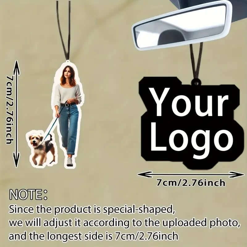 50pcs Custom Car Air Freshener Pendant Set  Personalized, Stylish & Refreshing