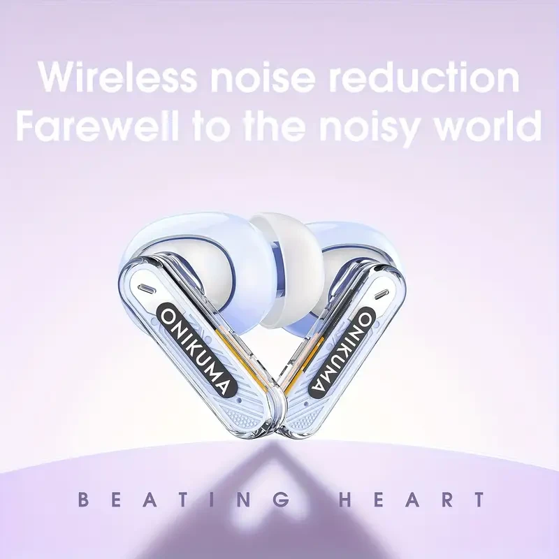 ONIKUMA Wireless Noise-Canceling In-Ear Headphones  Ultimate Audio Experience for Gamers and Audiophiles