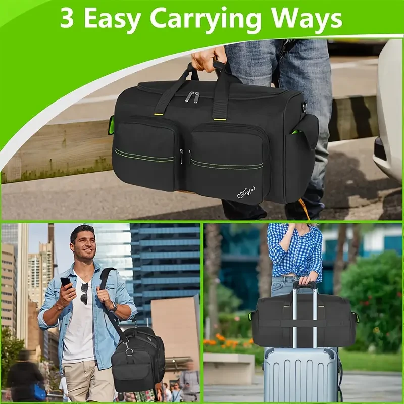 SNIGJAT Large Capacity DJ Bag with 6 Pockets  Durable Cable Organizer for Musicians & Gigs