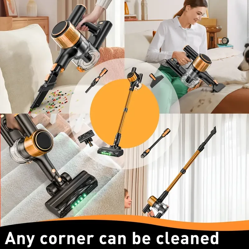 SUXIANGVAC Cordless Vacuum Cleaner  Lightweight, Powerful Suction for Home, Hardwood Floors, and Pet Hair