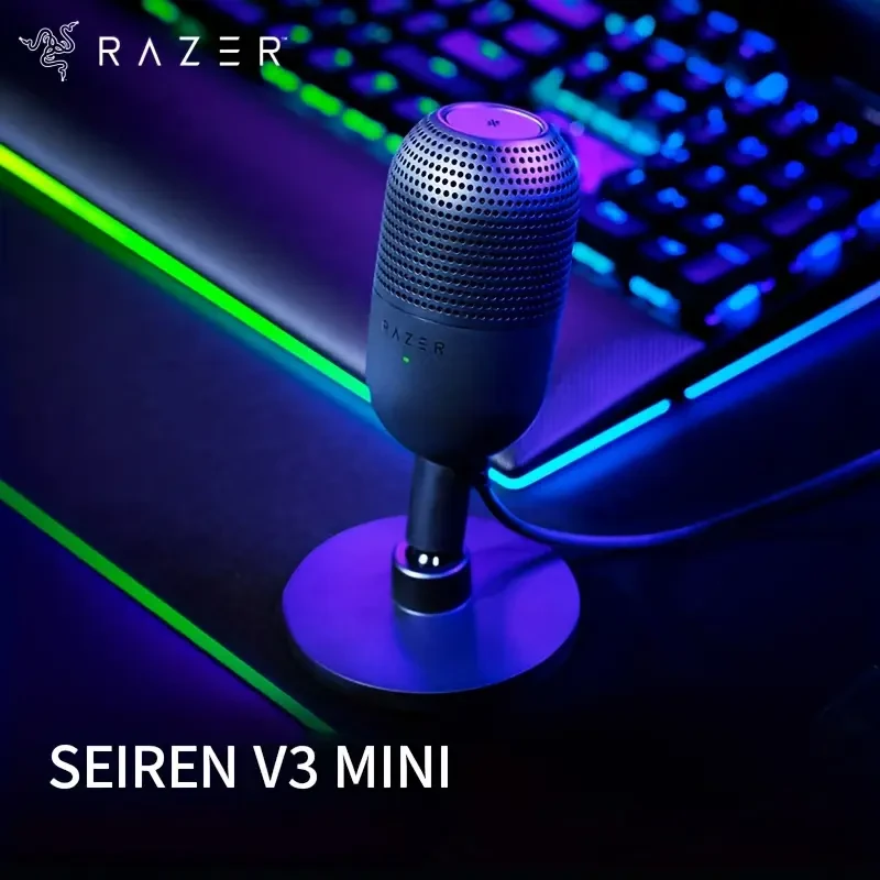 Product Name: Razer Seiren V3 Mini USB Condenser Microphone - Supercardioid Pickup Pattern
