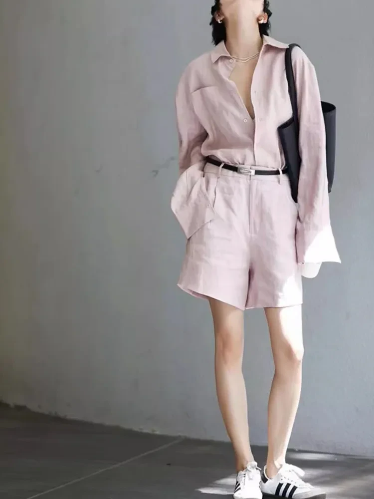 Two Piece Womens Linen Set