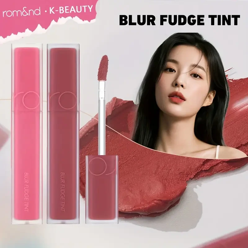rom&nd BLUR FUDGE TINT Liquid Lipstick & Lip Gloss  Velvety Matte Finish with Long-Lasting Color