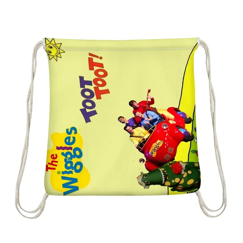 The Wiggles Official Character Beach Towel & Storage Bag 2-in-1 Foldable Design for Swimming, Travel, and Outdoor Fun