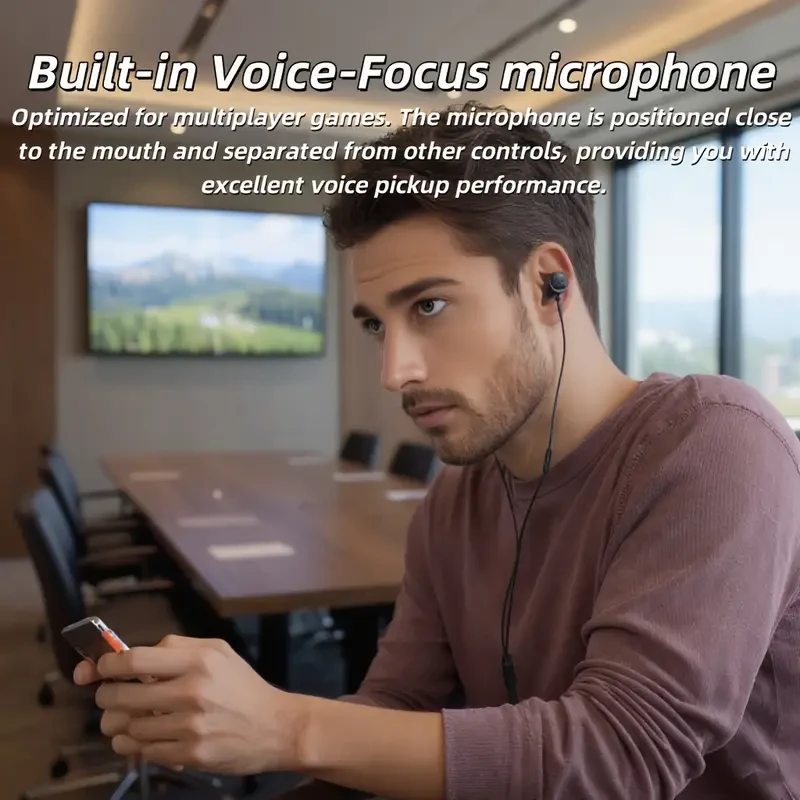 Q50 In-Ear Wired Headphones with Microphone  Quantum Gaming Headphones with Surround Sound for Mobile Phones, Tablets, and Laptops