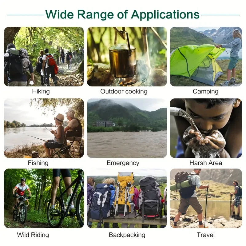 2pcs/4pcs Personal Water Filter Straw  Mini Water Purifier for Hiking, Camping, Travel, and Emergency Preparedness