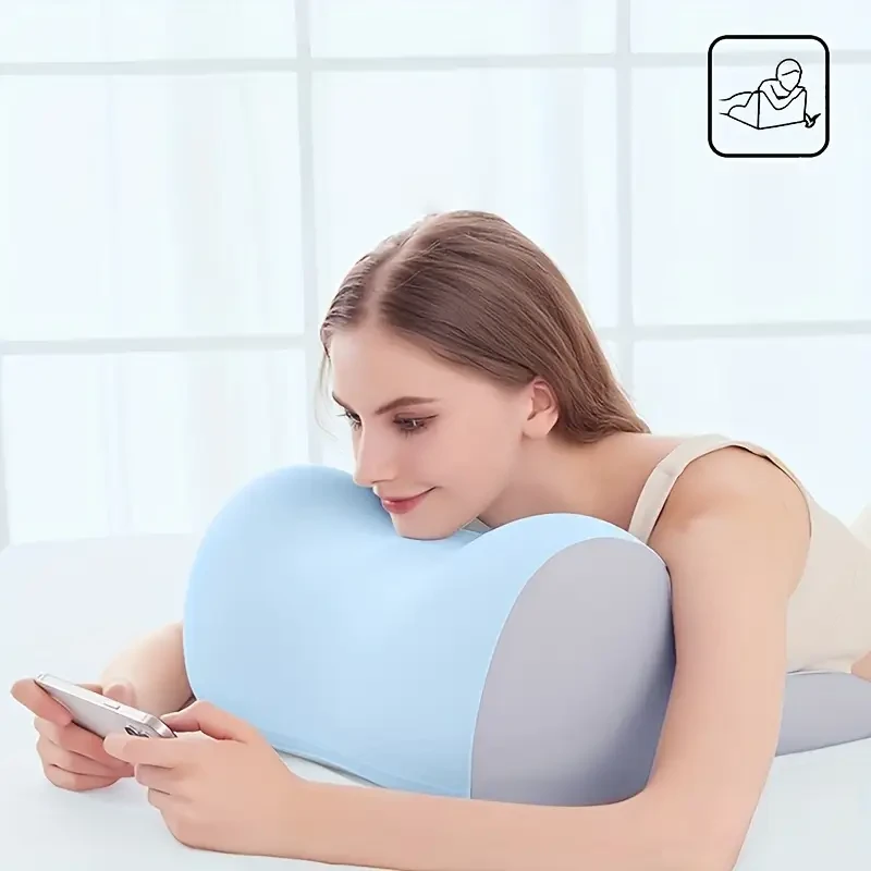 Contemporary Black Couple Pillow  Ultra-Soft Reboundable Memory Foam Pillow with Zipper Closure