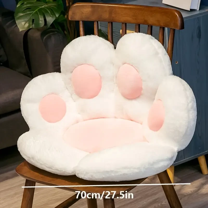 Cute Bear Plush Seat Cushion  Comfort and Style for Your Workspace