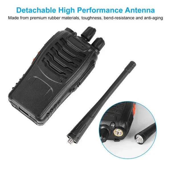 2 X Baofeng BF-888S Walkie Talkies Two Way Radio UHF 16CH 400-470MHZ Long Range