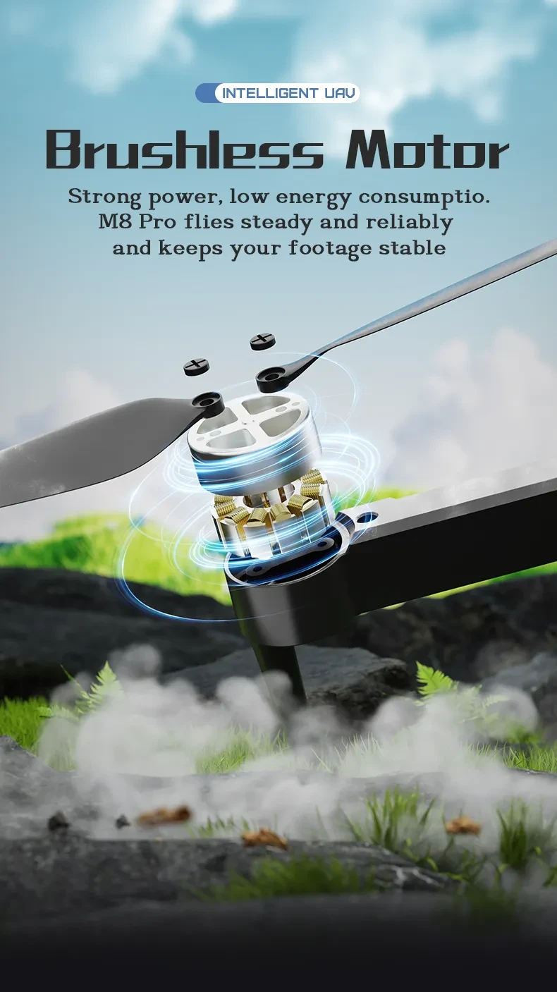 M8 Pro Drone Quadcopter Remote Control Handle Four Axis HD 6K Photography UAV Altitude Fixation Helicopter Toys