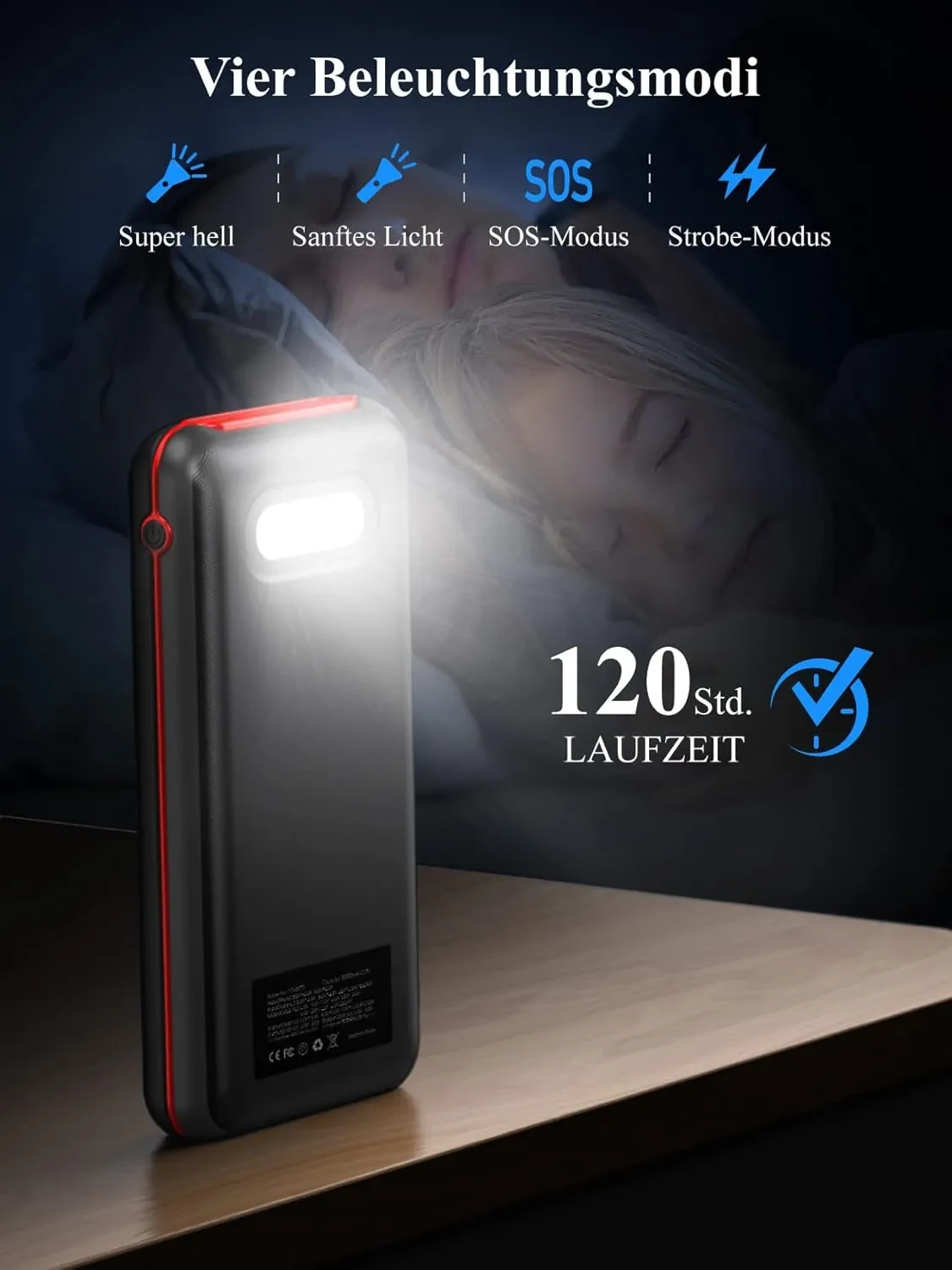 Elzle Power Bank 26800mAh, 22.5W QC3.0 20W USB C Schnelles Aufladen,