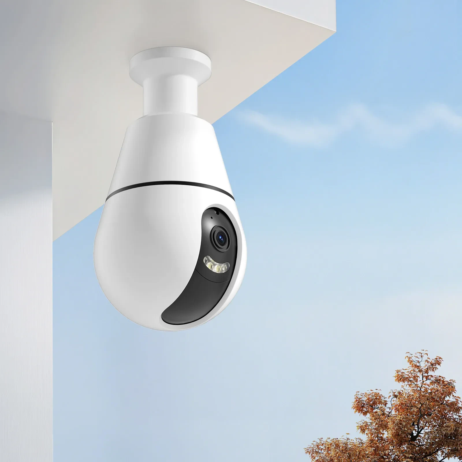 AI Detection 360 Degree HD 3MP CCTV Video Light Bulb E27 IP Wireless Mini Security Hidden Wifi Camera