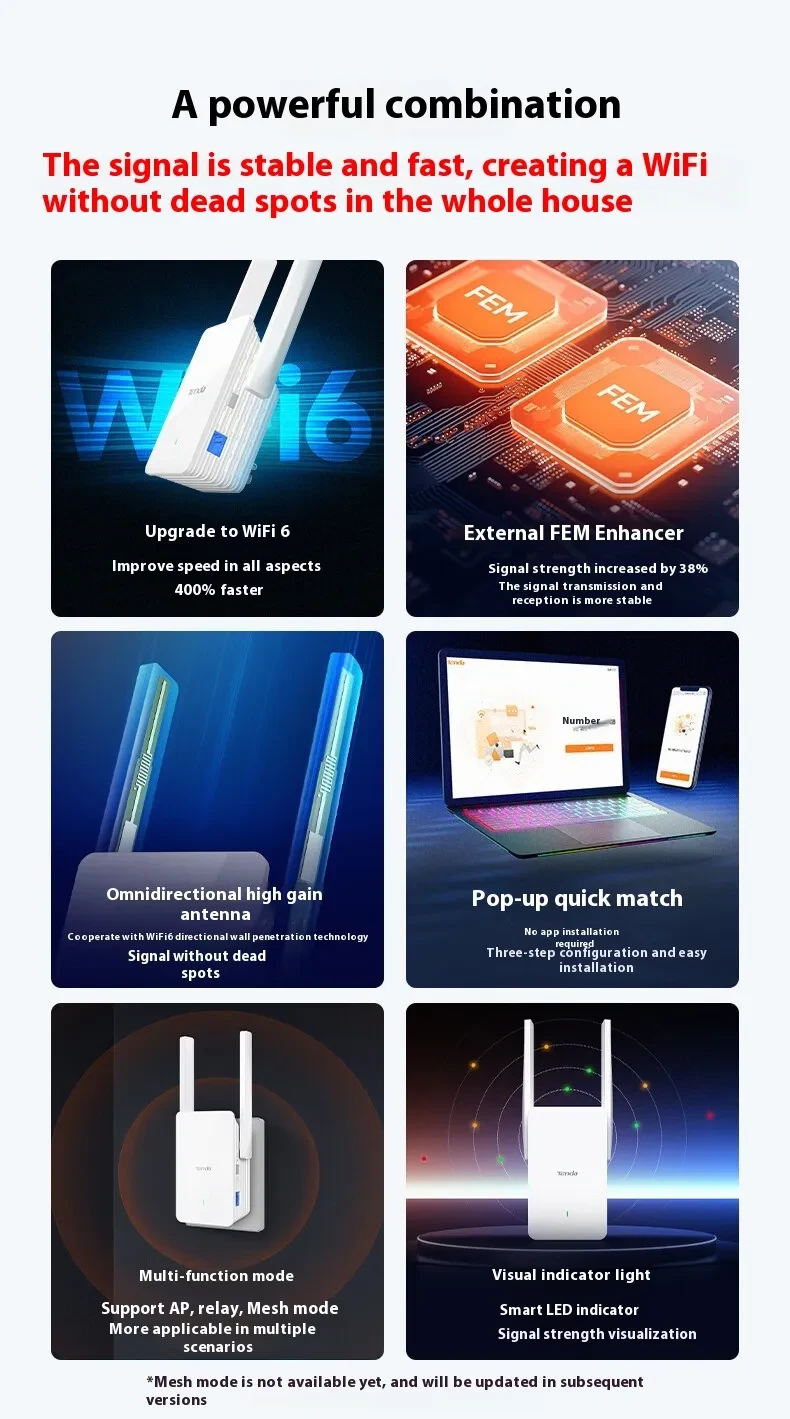 Wifi Signal Amplification Enhancer 1500m Gigabit Wireless Network