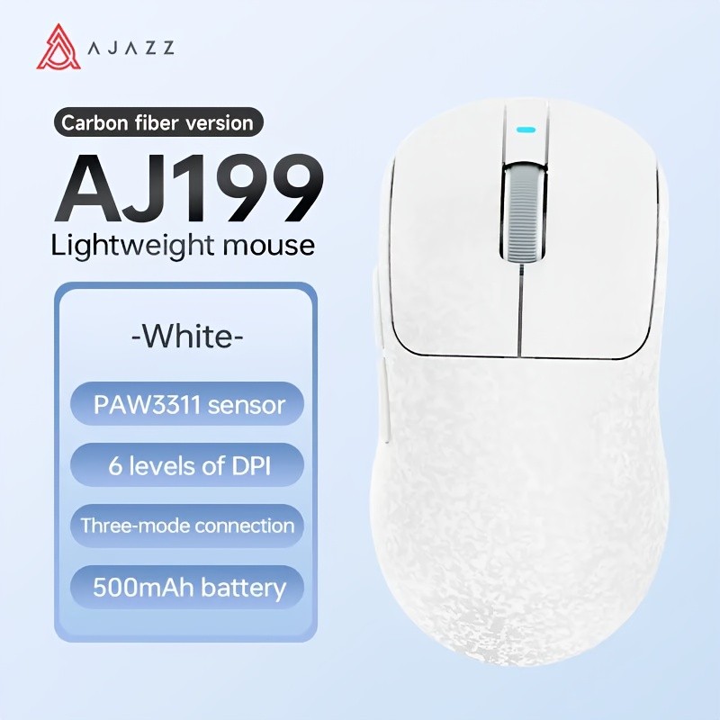 AJ199 Carbon Fiber Wireless Tri-Mode Mouse