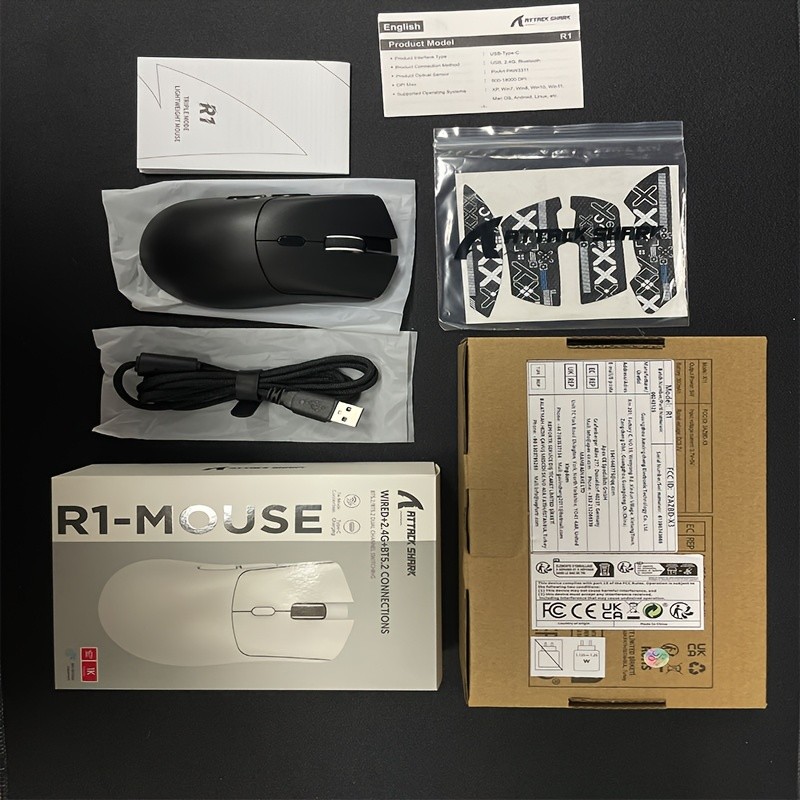 ATTACK SHARK R1 59G Wireless Gaming Mouse