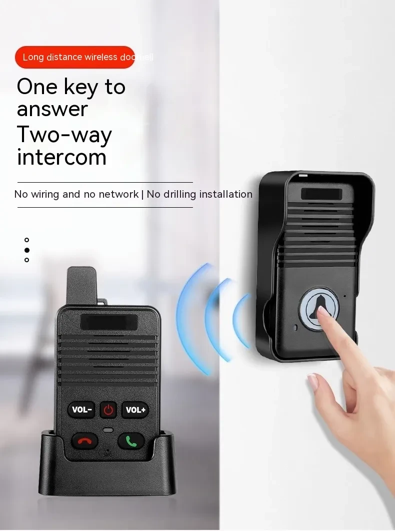 Wireless Voice Intercom Doorbell Two-way Intercom