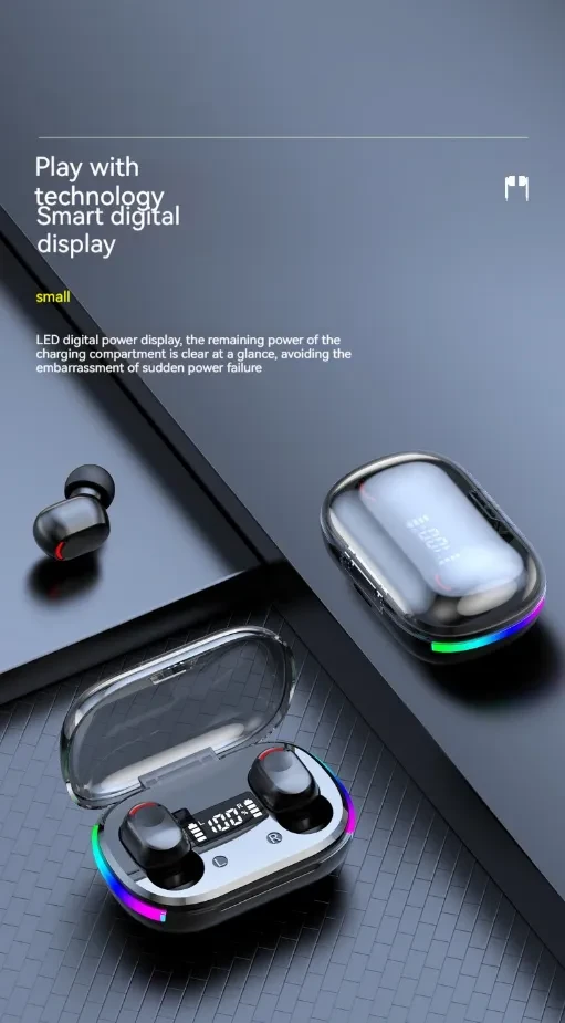Digital Display Colorful In-ear Bluetooth Headset