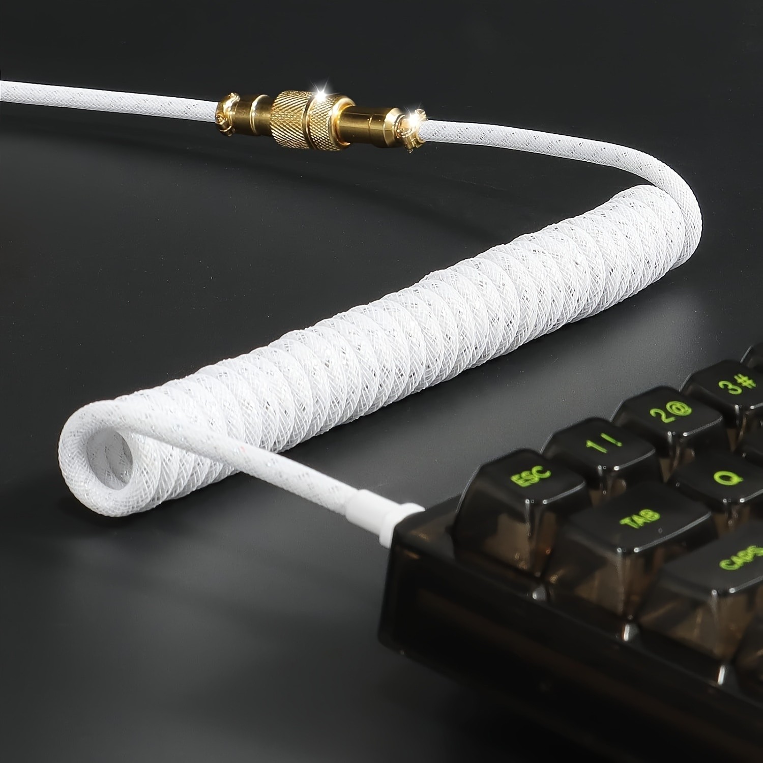 ATTACK SHARK C03 Coiled USB-C Cable