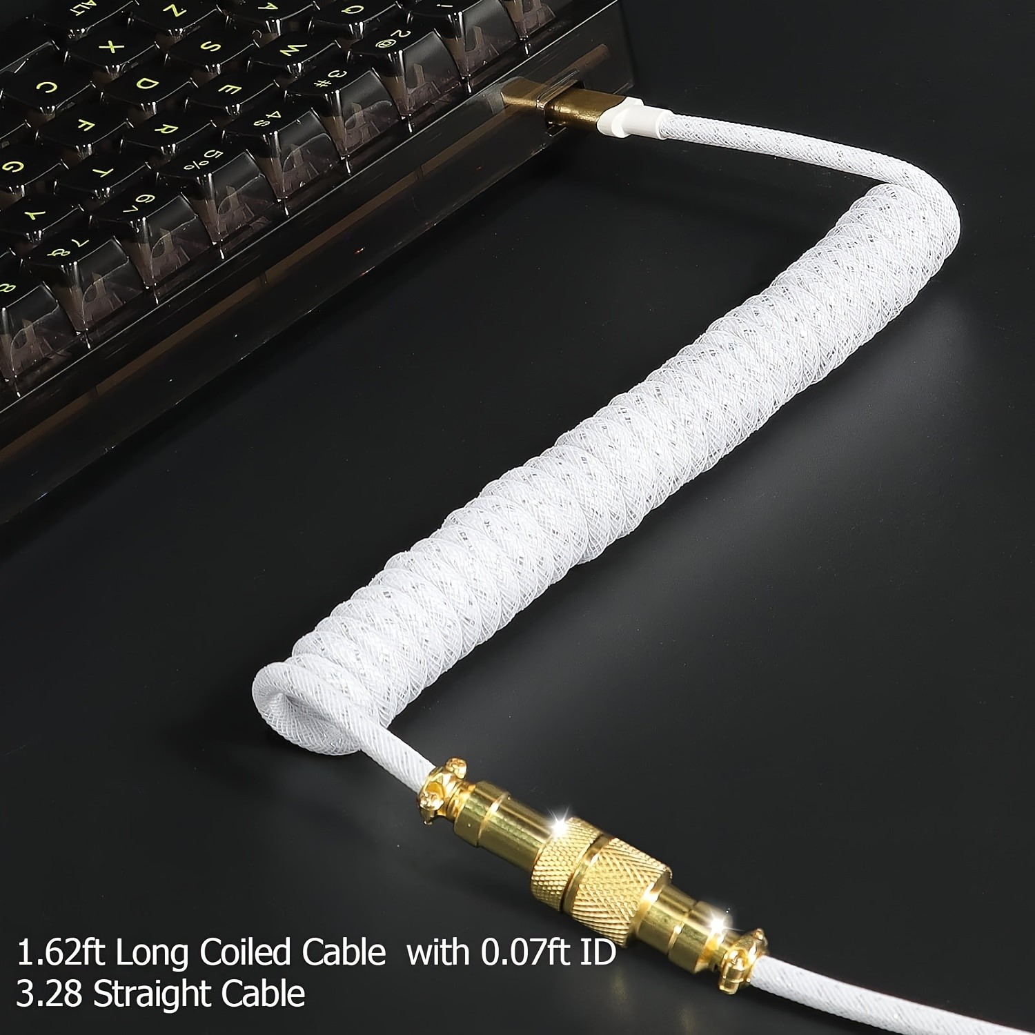 ATTACK SHARK C03 Coiled USB-C Cable