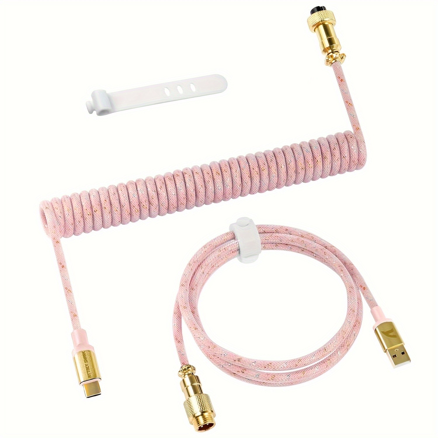 ATTACK SHARK C03 Coiled USB-C Cable