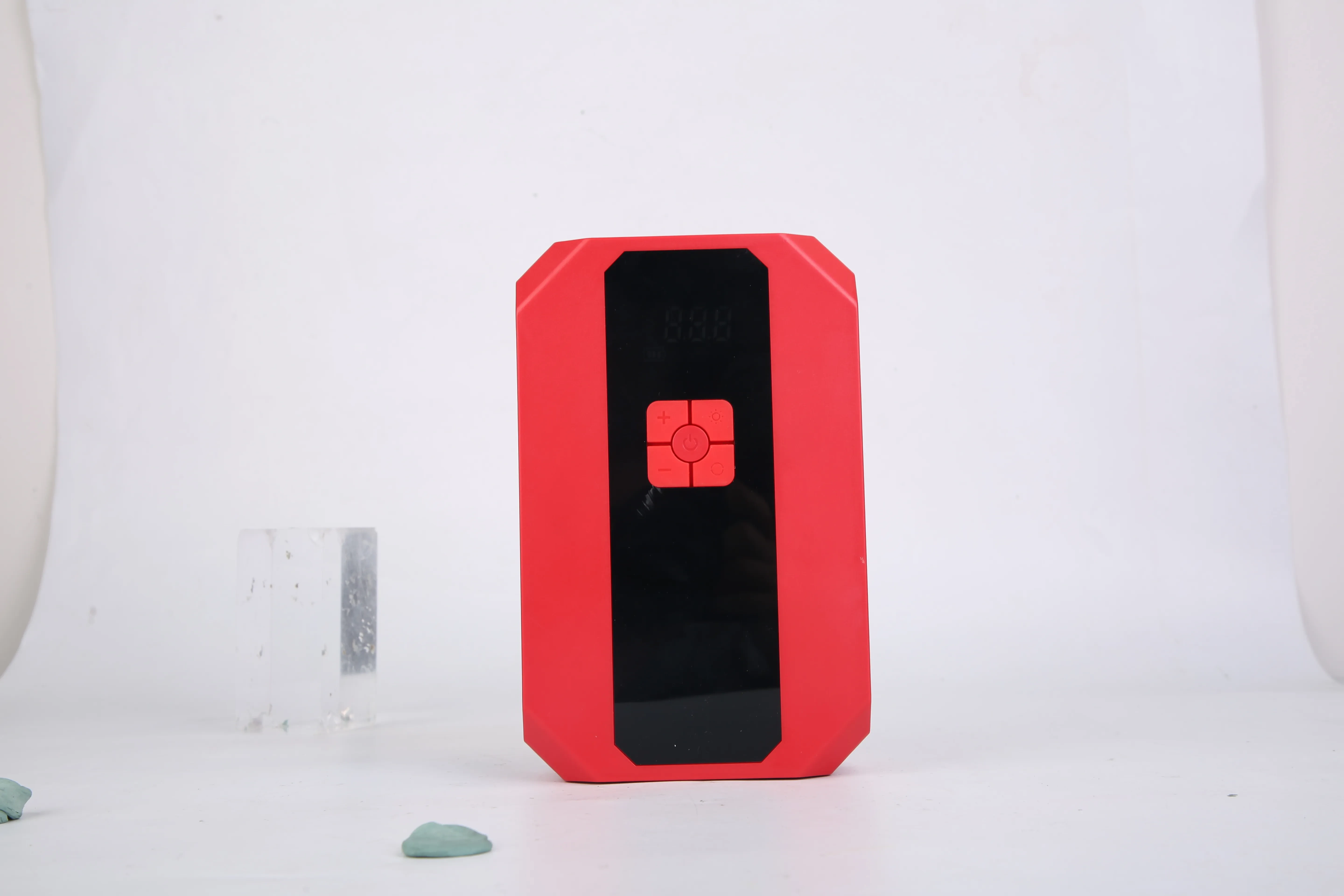 1Pc Portable Car Jump Starter Air Compressor 1500A 400PSI Car Battery Charger Jump Starter Power Bank LED Flashlight Digital Tire Inflator For 4.0L Gasoline Or 2.0L Diesel Engine