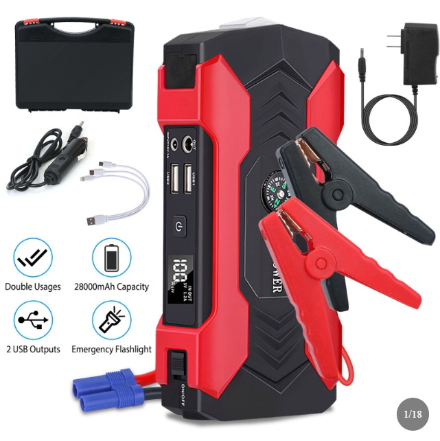 12V Car Jumper Starter 360A Peak 20000mAh Battery Charger Power Bank