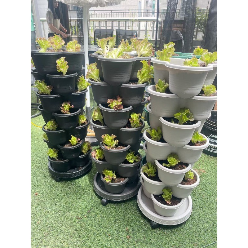 4-Tier Stackable Multi-Layer Planter  Modern, Movable & Beautifully Practical