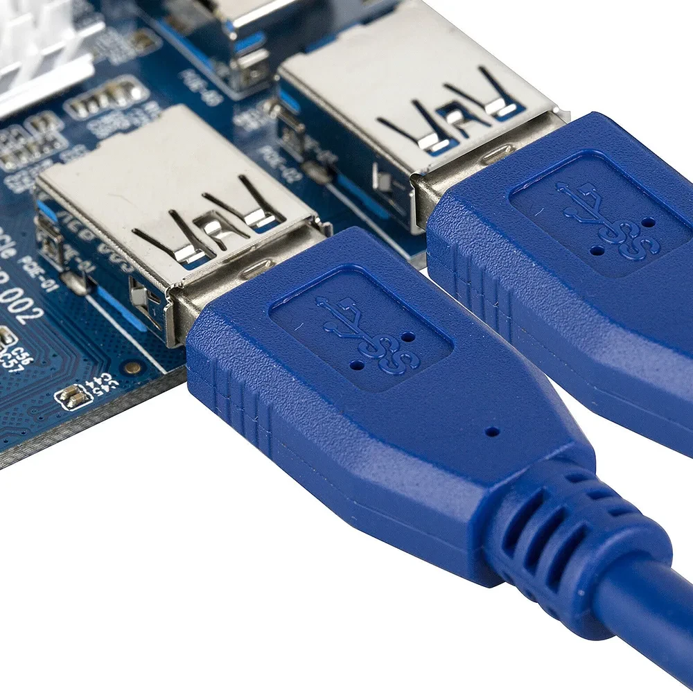 One To Four Riser Card PCIE Display Extension Cable