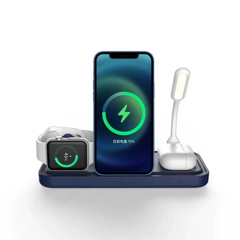 Compatible with Apple, Iphone 11Pro Xsmax Pwatch Watch Fan Charger For Five In One Wireless Charging