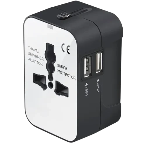 Travel Adapter, Worldwide All In One Universal Travel Adapter Wall Charger AC Power Plug Adapter