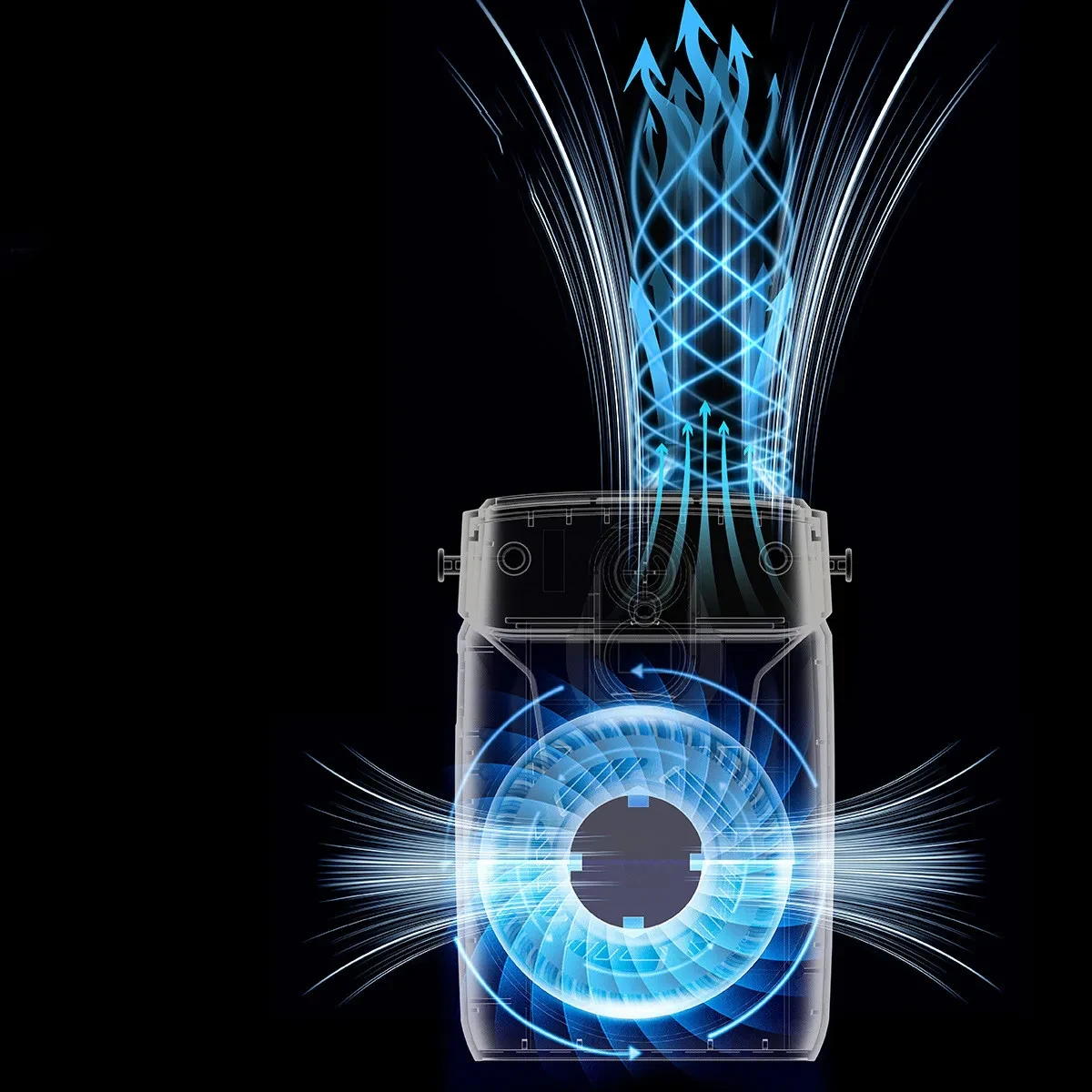 Outdoor Waist Fan Portable On Site