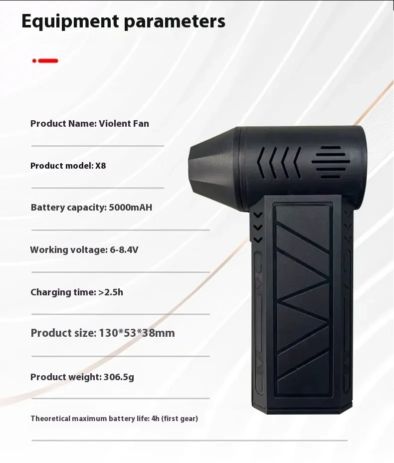 Fan High Speed Motor Violent Turbo Fan Handheld