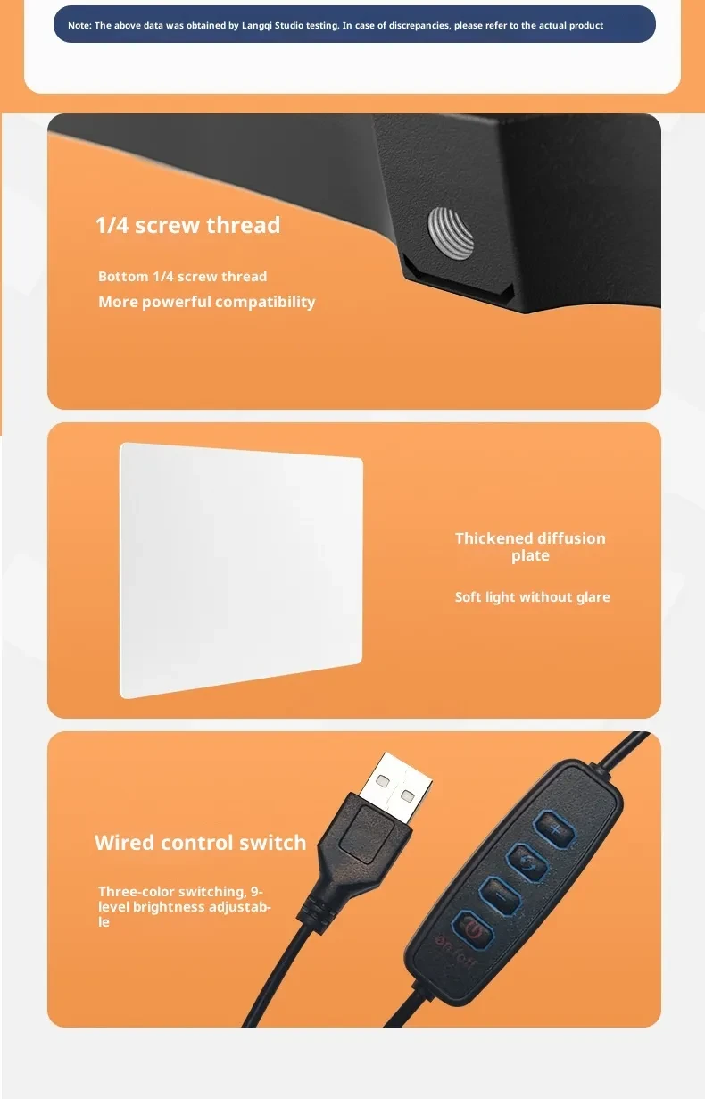 Eye-care Beauty Lamp Live Broadcast Desktop Ultra-thin Fill Light