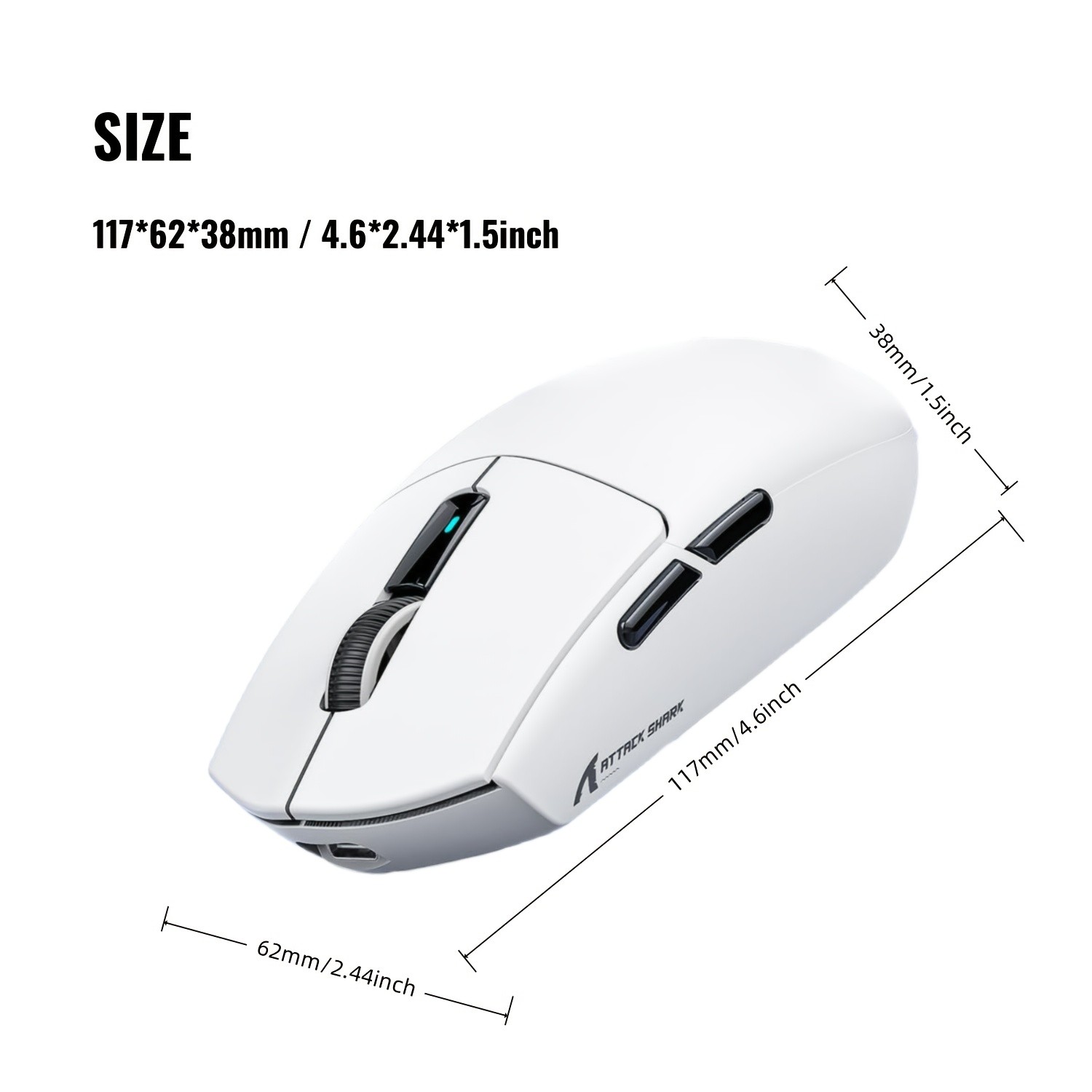 ATTACK SHARK G3 Tri-Mode Wireless Gaming Mouse Ultimate Precision for NZ Gamers