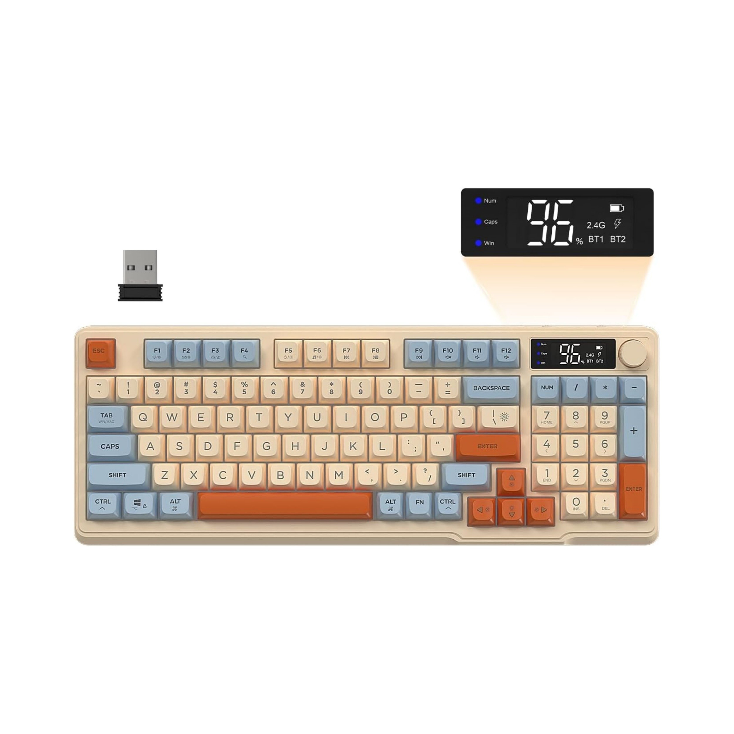 M96 Wireless Gaming Keyboard  Smart, Stylish Control for NZ Gamers and Everyday Use