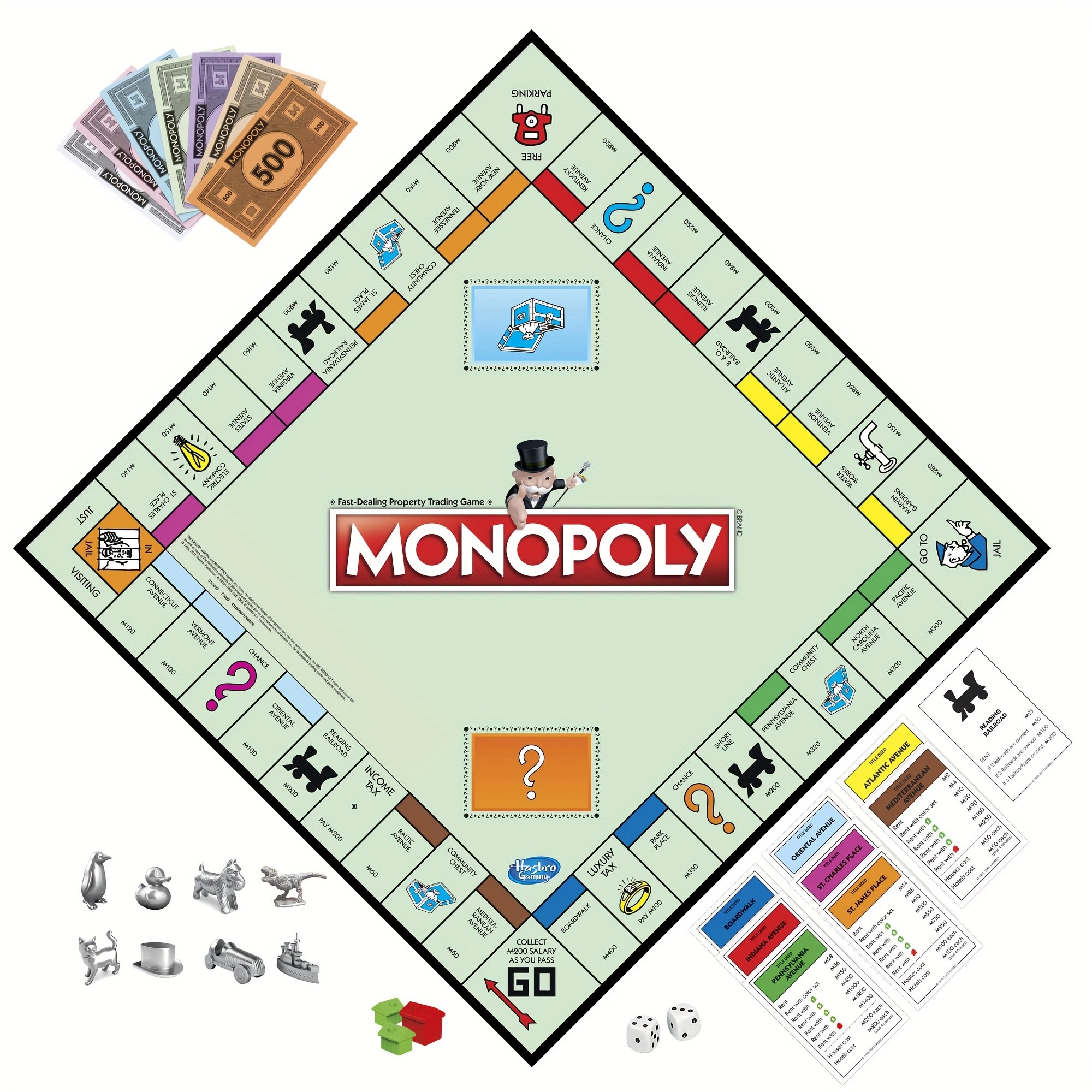 Hasbro Monopoly Game  Classic Family Board Game for 26 Players
