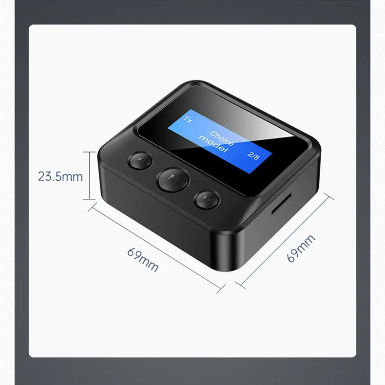 Screen Display Two-in-one Bluetooth Audio Adapter