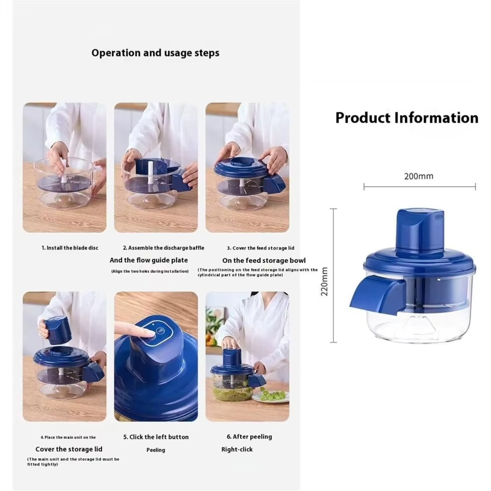 PeelMaster Electric Rotating Peeler  Fast Automatic Kitchen Peeling Too