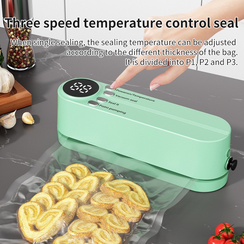 VacuoMini 3-in-1 Handheld Vacuum Sealer  Rechargeable Food Freshness System