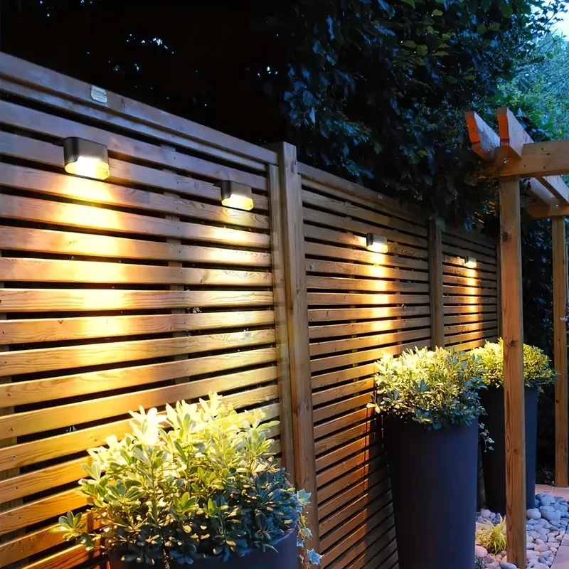 HOTU 7pcs Waterproof Solar Deck Lights Beautiful Warm White LED Ambience for Every Outdoor Space