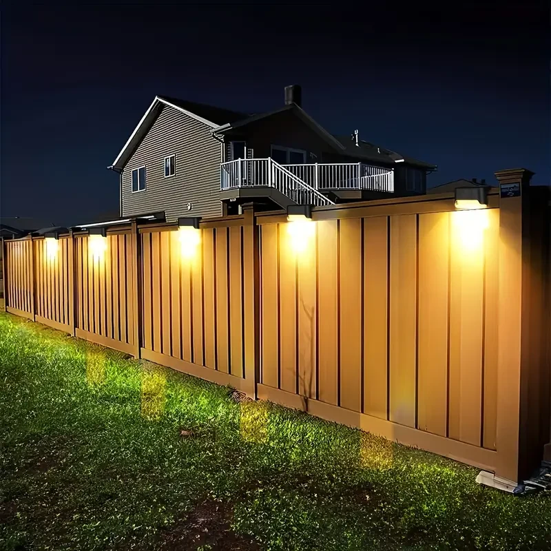 HOTU 7pcs Waterproof Solar Deck Lights Beautiful Warm White LED Ambience for Every Outdoor Space