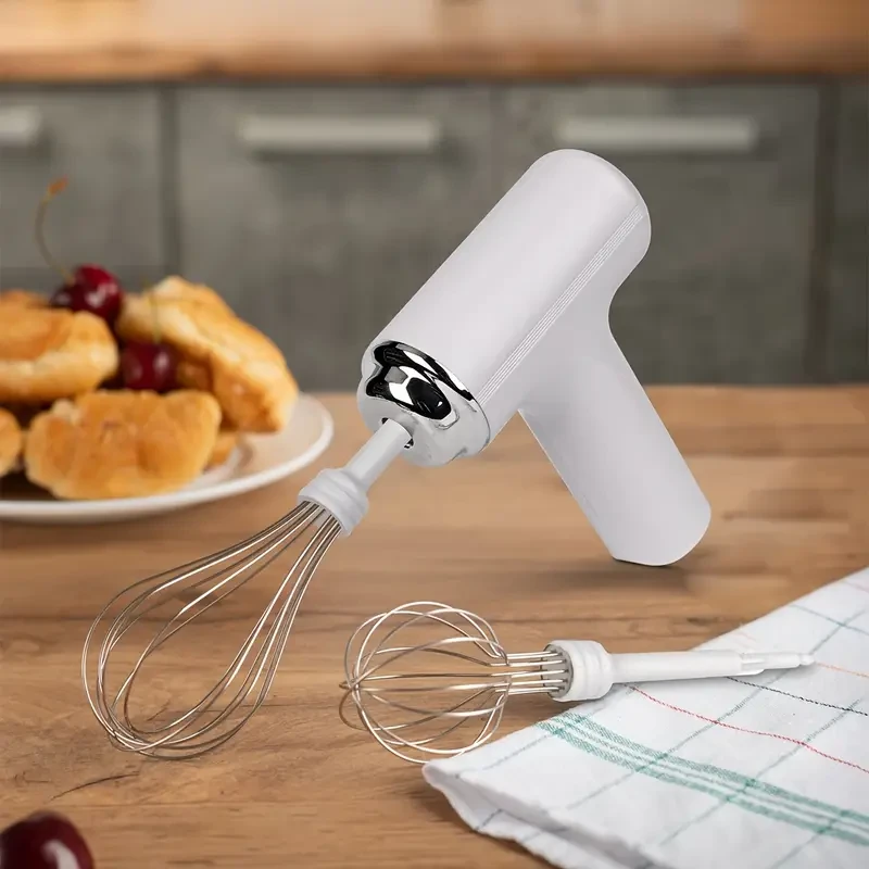 HOTU Handheld Electric Eggbeater & Whisk  Lightweight, Cordless & Effortless Mixing for Every Baker