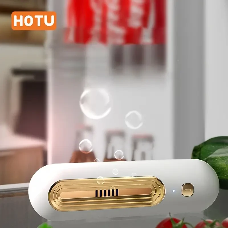 HOTU Kitchen Refrigerator Odor Remover  Portable USB-Powered Odor Neutralizer for Fresh & Clean Spaces