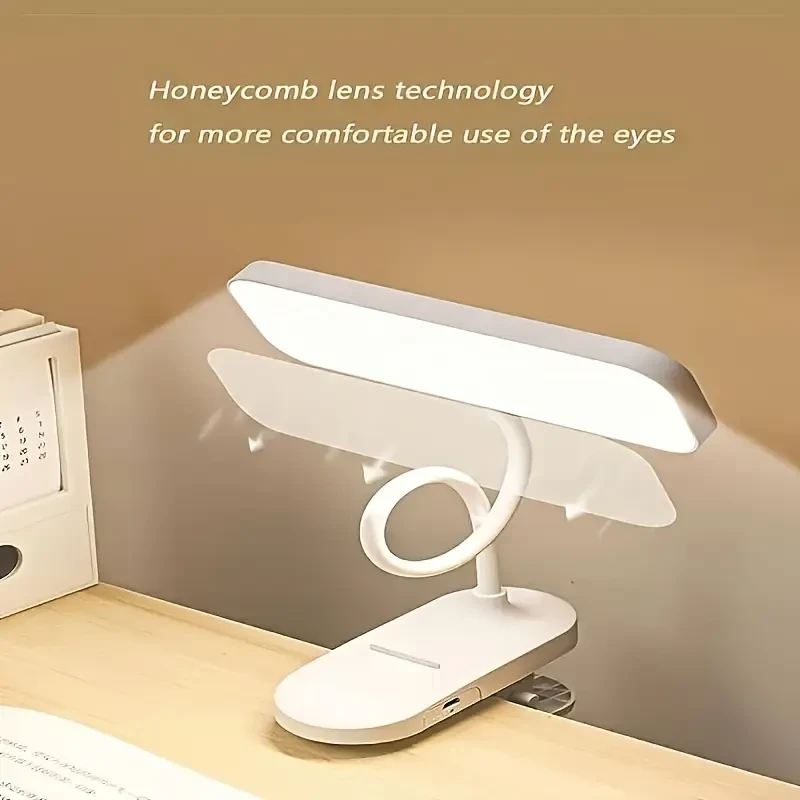 HOTU Flexible Swan-Neck Desk Lamp  Eye-Protecting, Dimmable LED Lighting for Modern Workspaces