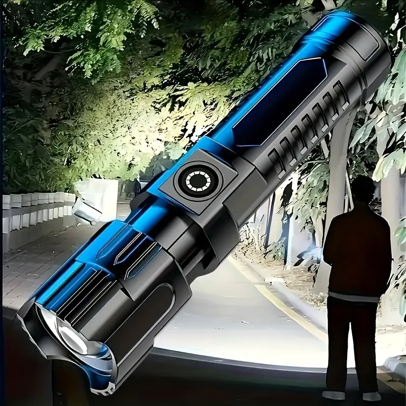 HOTU Ultra-Bright LED Flashlight  Rechargeable, High Lumens & Compact Power for Every Situation