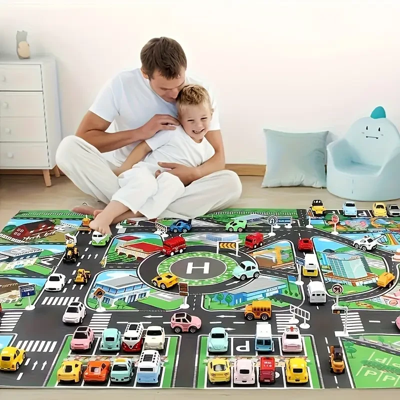 HOTU City Traffic Play Mat  Interactive Road Map for Learning & Fun